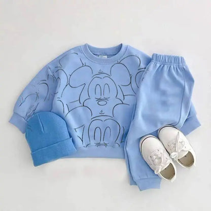 Cartoon Clothing Tracksuit T-shirt+shorts Baby