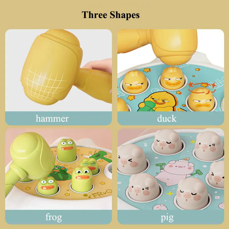 Duck/Frog/Pig Baby Toy Montessori Learning Game Educational Puzzle