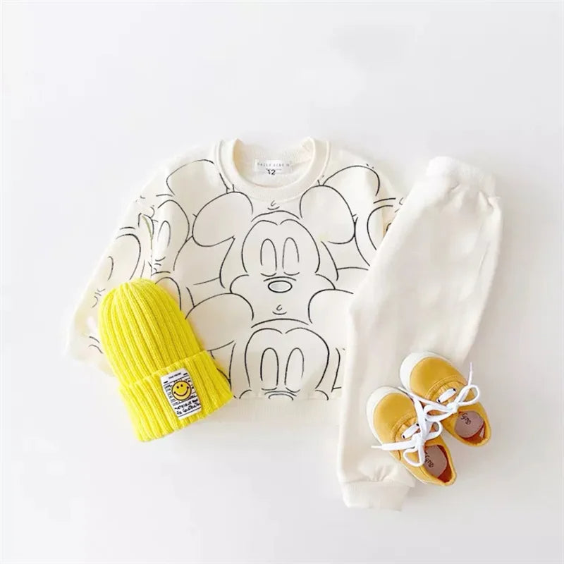 Cartoon Clothing Tracksuit T-shirt+shorts Baby