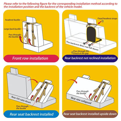 KIDDZA - Child Safety Seat Mat for 6 Months To 12 Years