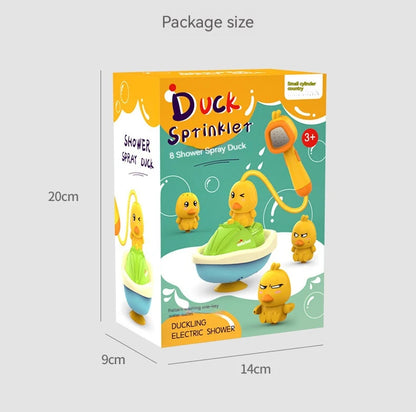 Cute Duck Electric Water Spray Bathroom Bathing Toys Baby Bath Toys Kids